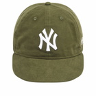 New Era NY Yankees Moleskin 59Fifty Cap in Dark Green