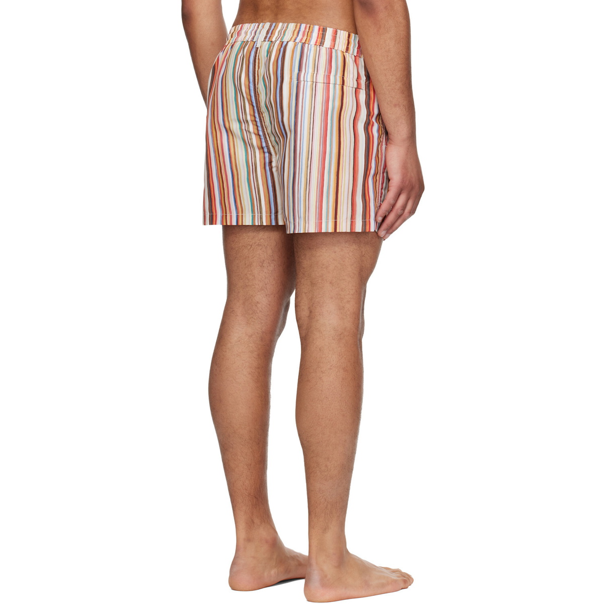 Paul Smith Multicolor 'Painted Signature Stripe' Swim Shorts