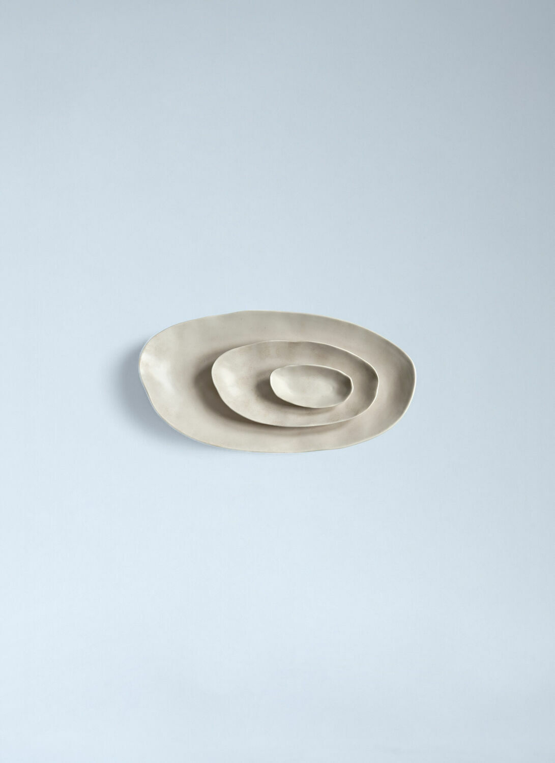 101 Copenhagen Native Set Of Three Oval Trays