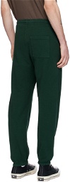 Sporty & Rich Green Embroidered Sweatpants