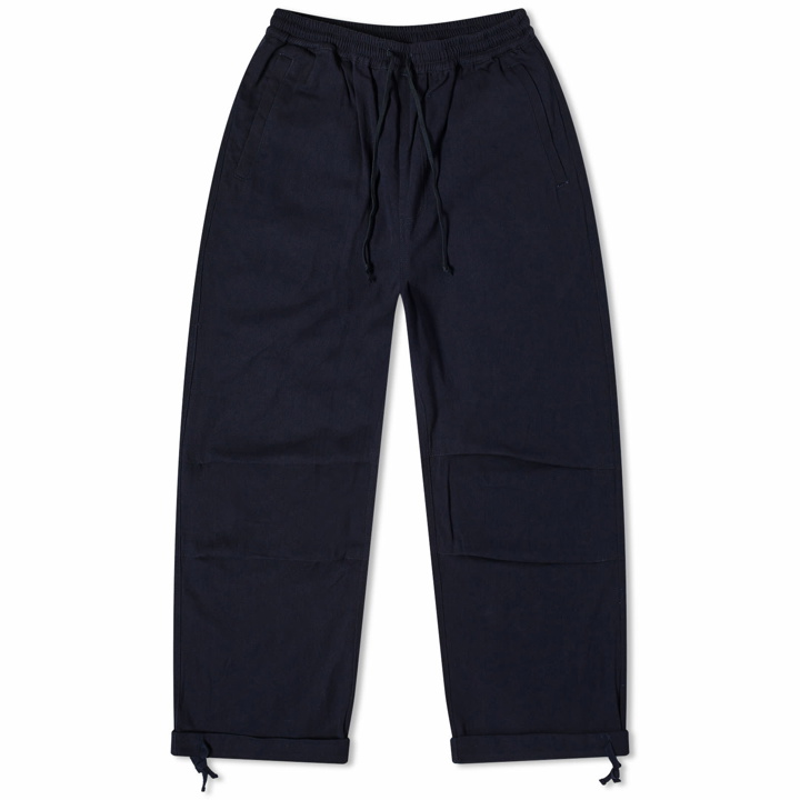 Photo: Universal Works Men's Winter Twill Parachute Pants in Navy