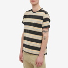 Levi's Men's Levis Vintage Clothing 1940's Striped T-Shirt in Gray Haze/Black/Grey