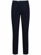 BRUNELLO CUCINELLI - Cotton Gabardine Straight Pants