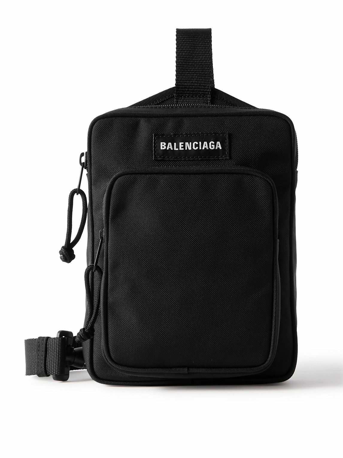 Photo: Balenciaga - Explorer Logo-Appliquéd Canvas Messenger Bag