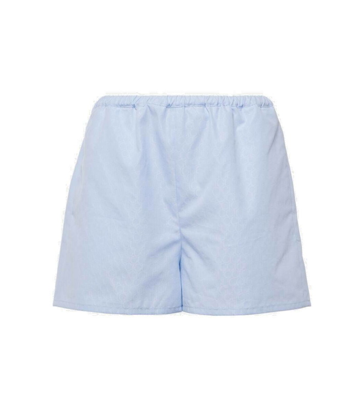 Photo: Gucci Pinstripe cotton jacquard shorts