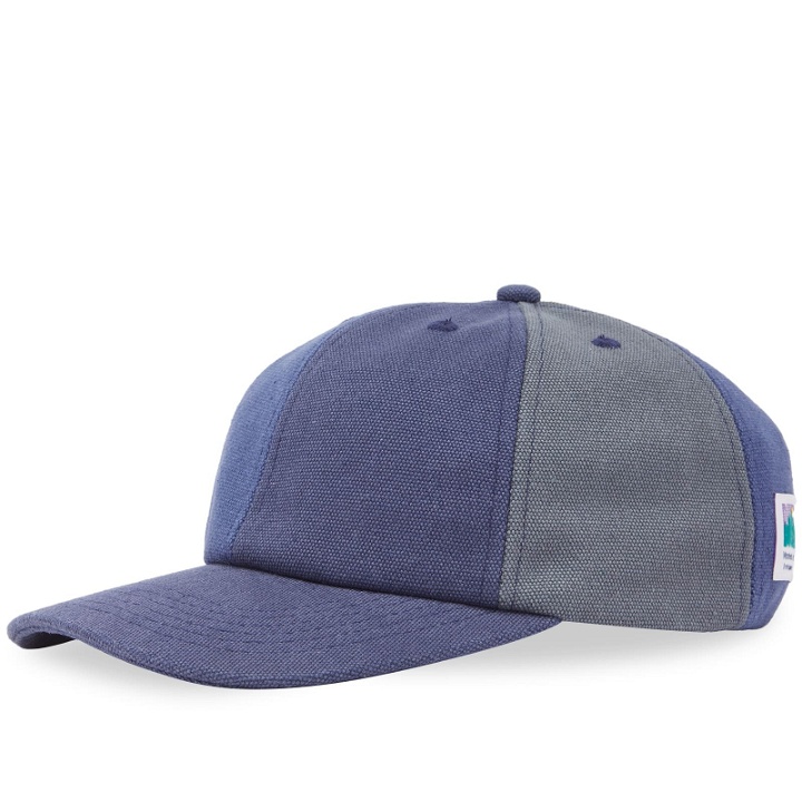 Photo: Butter Goods Men's Patchwork 6 Panel Cap in Washed Navy