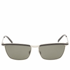 Saint Laurent Sunglasses Saint Laurent SL 795 Joe Sunglasses in Silver/Grey 