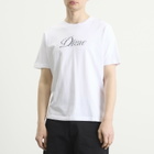 Dime Men's Cursive Smashed T-Shirt in White