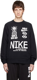 Nike Black Graphic Sweatshirt