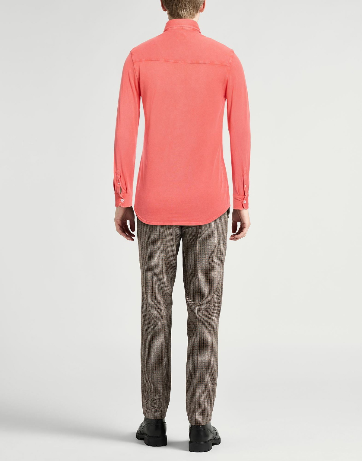 Fedeli Mens Shirt in Orange