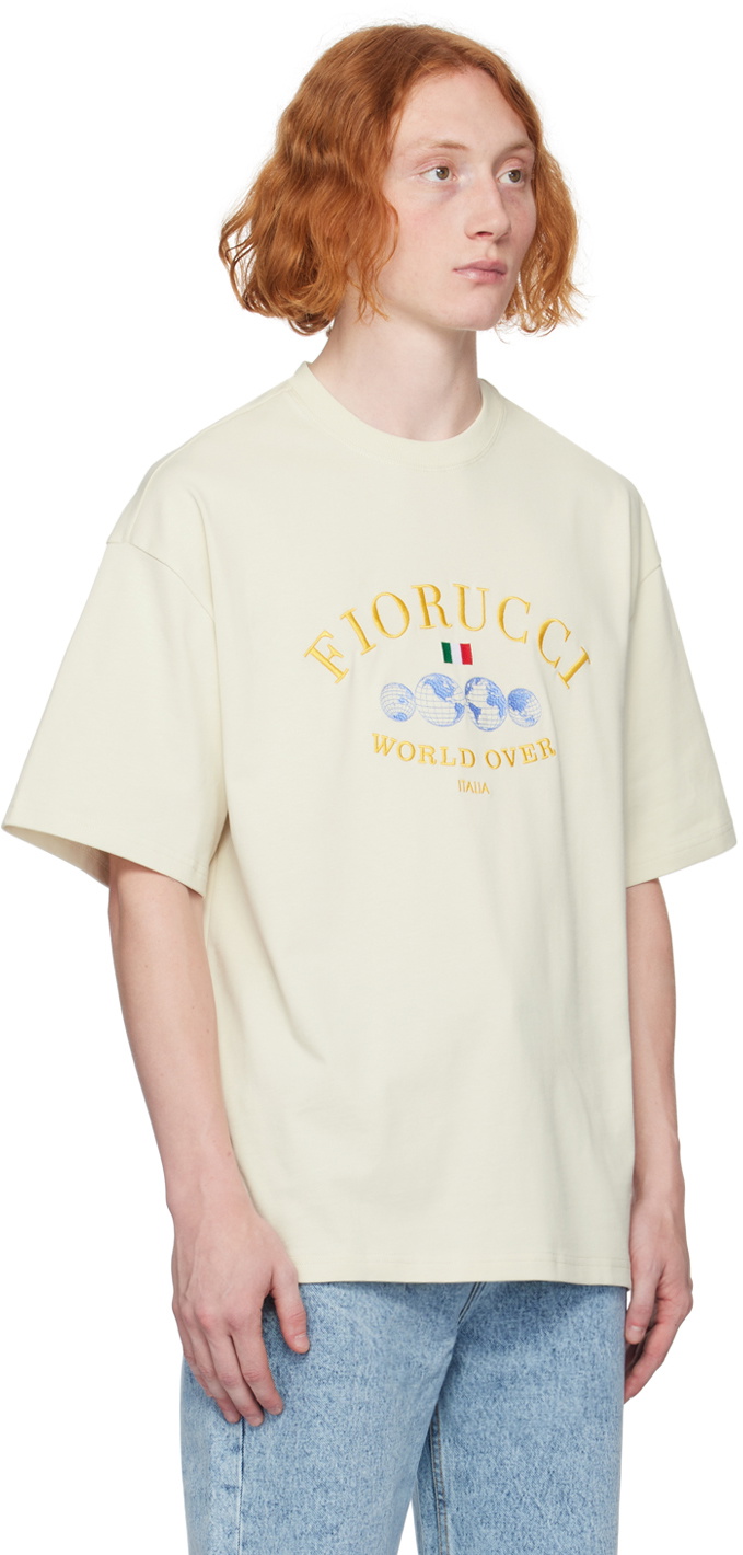 Fiorucci Off-White 'World Over' T-Shirt Fiorucci
