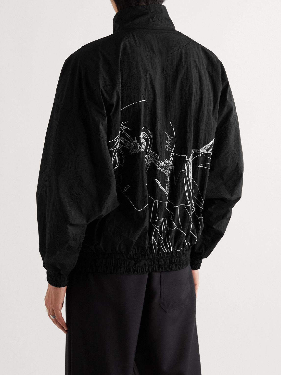 Undercover - Neon Genesis Evangelion Embroidered Shell Track Jacket - Black