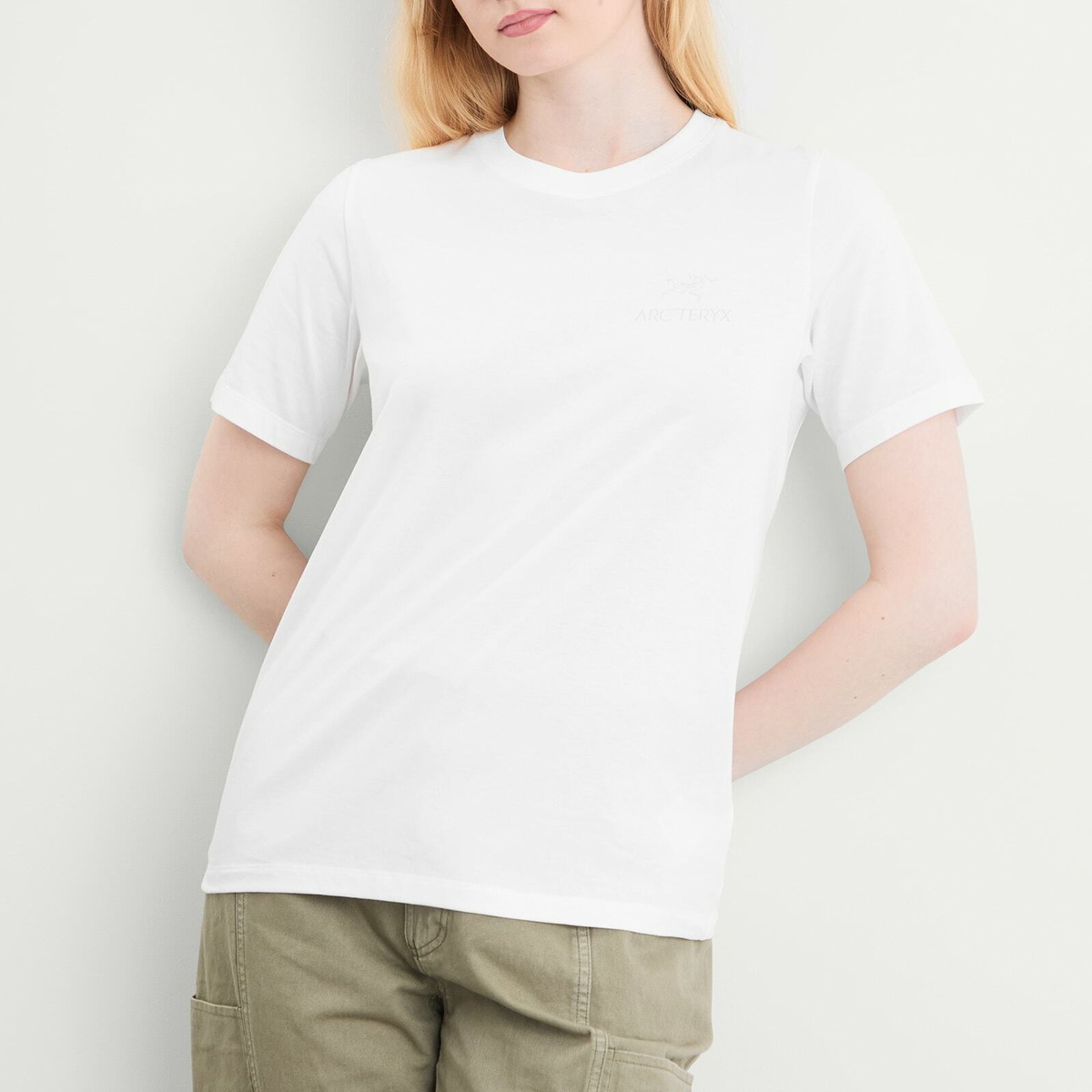 Arc'teryx Women's Emblem Short Sleeve T-shirt in White Light