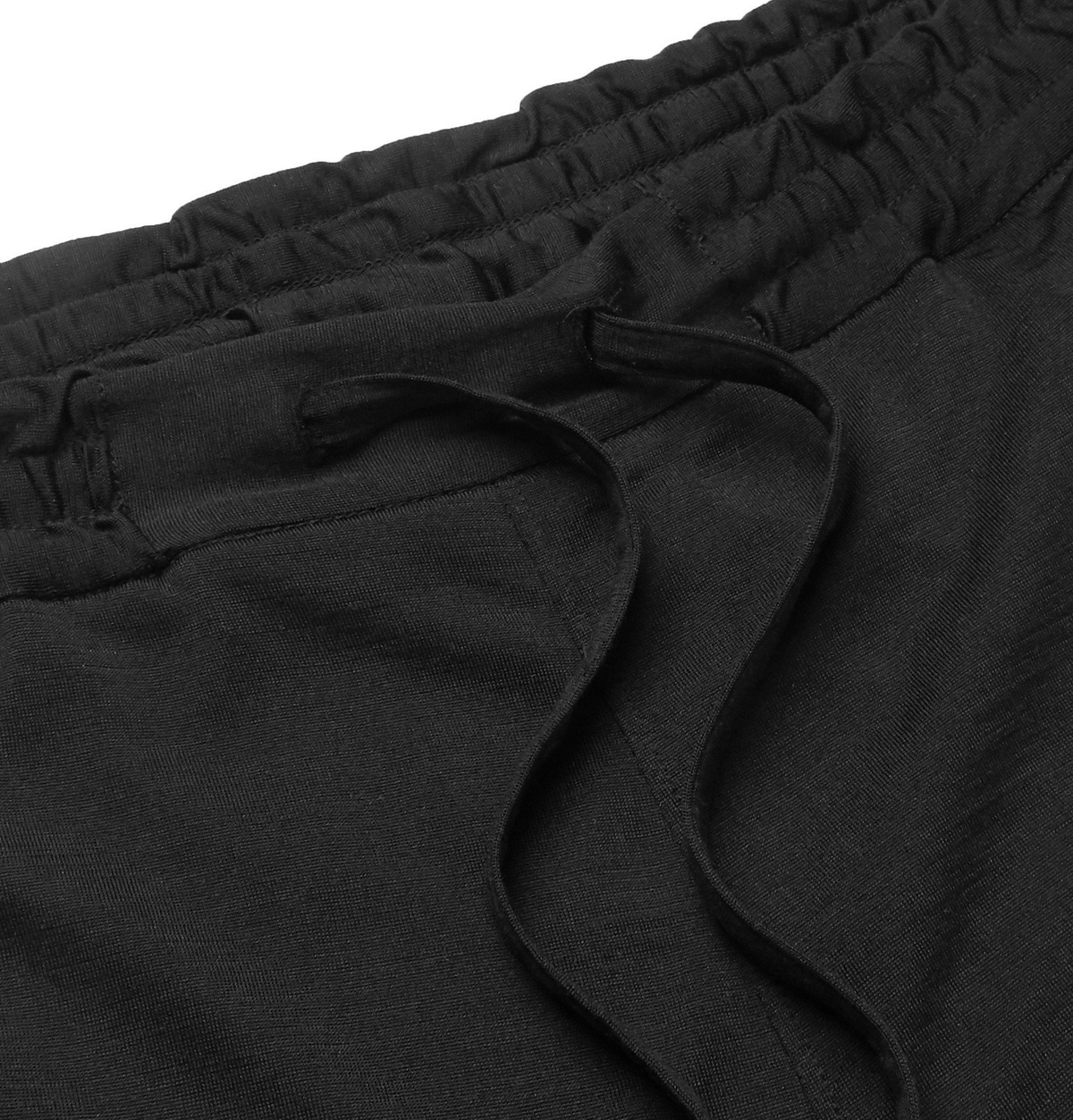 Secondskin - Tapered Silk-Jersey Sweatpants - Black