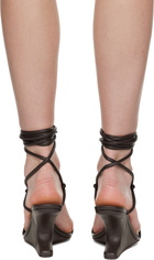 Rick Owens Lilies Brown Concordians Cantilever 8 Hydra Heeled Sandals