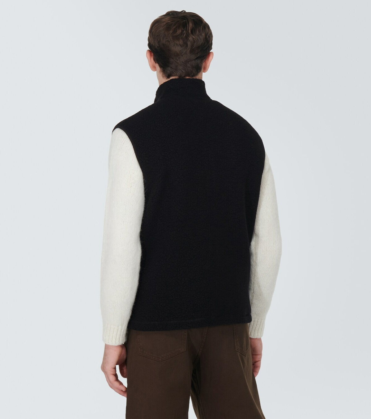 Sunspel Fleece wool-blend vest Sunspel
