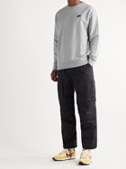 NIKE - Sportswear Logo-Appliquéd Mélange Fleece-Back Cotton-Blend Jersey Sweatshirt - Gray