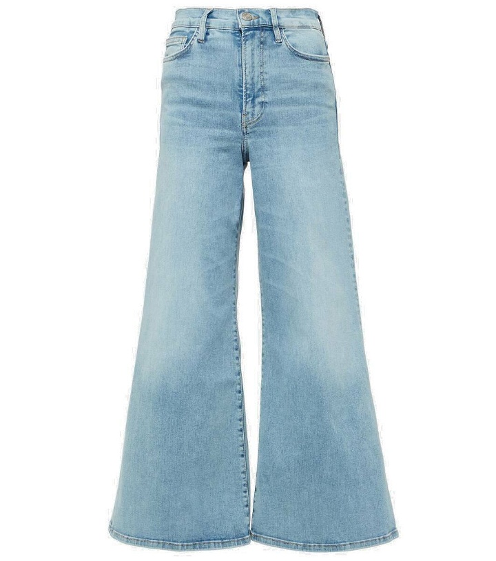 Photo: Frame Le Palazzo Crop high-rise flared jeans
