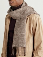 Loro Piana - Fringed Cashmere-Tweed Scarf