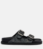 Birkenstock 1774 Arizona velvet sandals