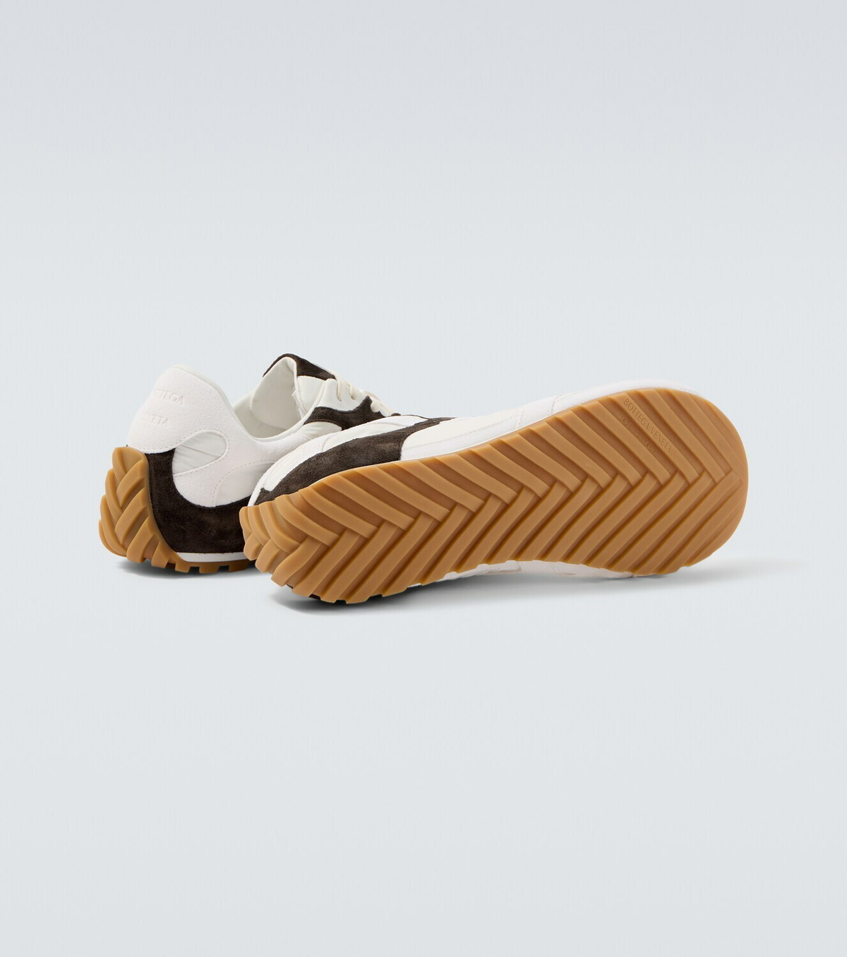Bottega Veneta Orbit Flash suede-trimmed sneakers