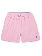 POLO RALPH LAUREN - Traveller Mid-Length Logo-Embroidered Swim Shorts - Pink