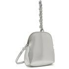 BY FAR Silver Koko Champagne Metallic Leather Bag