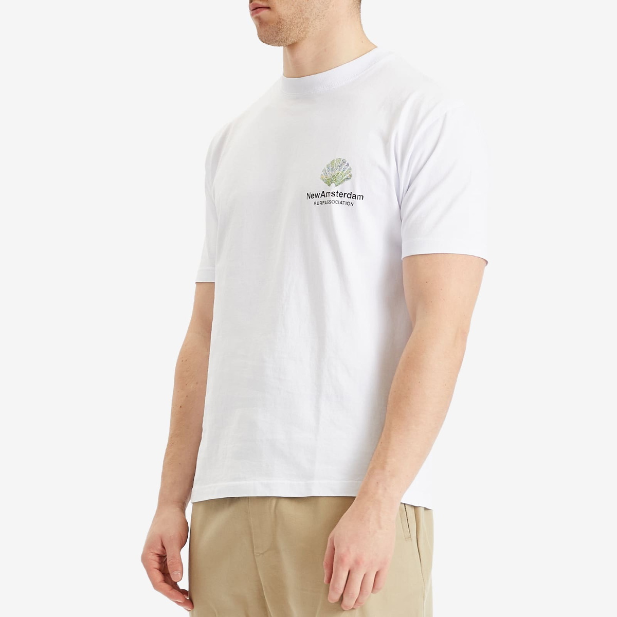 New Amsterdam Surf Association Men's Tall Grass T-Shirt in White