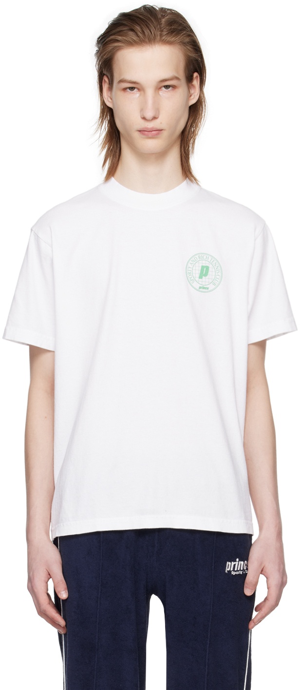Photo: Sporty & Rich White Prince Edition Net T-Shirt
