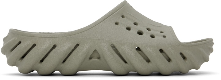 Photo: Crocs Gray Echo Slides