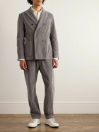Barena - Doria Double-Breasted Cotton-Corduroy Suit Jacket - Gray