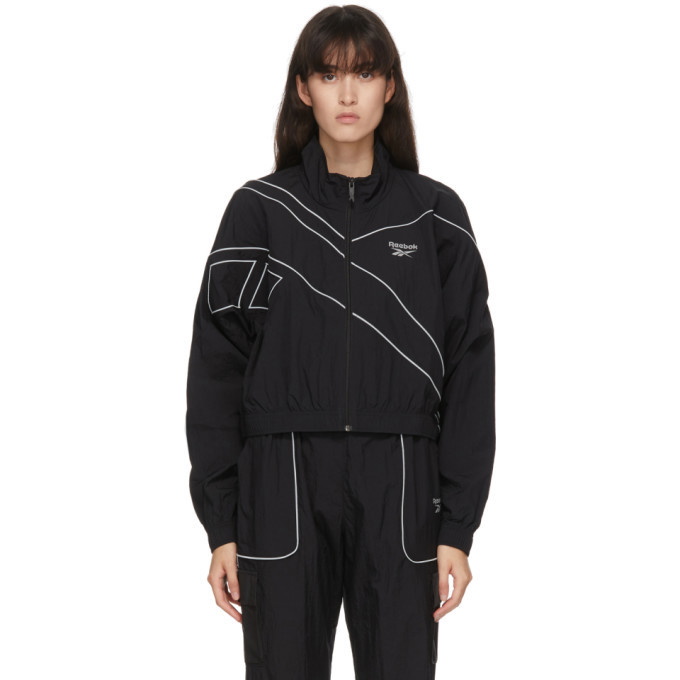 Photo: Reebok Classics Black Cropped Track Jacket