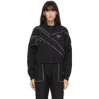 Reebok Classics Black Cropped Track Jacket