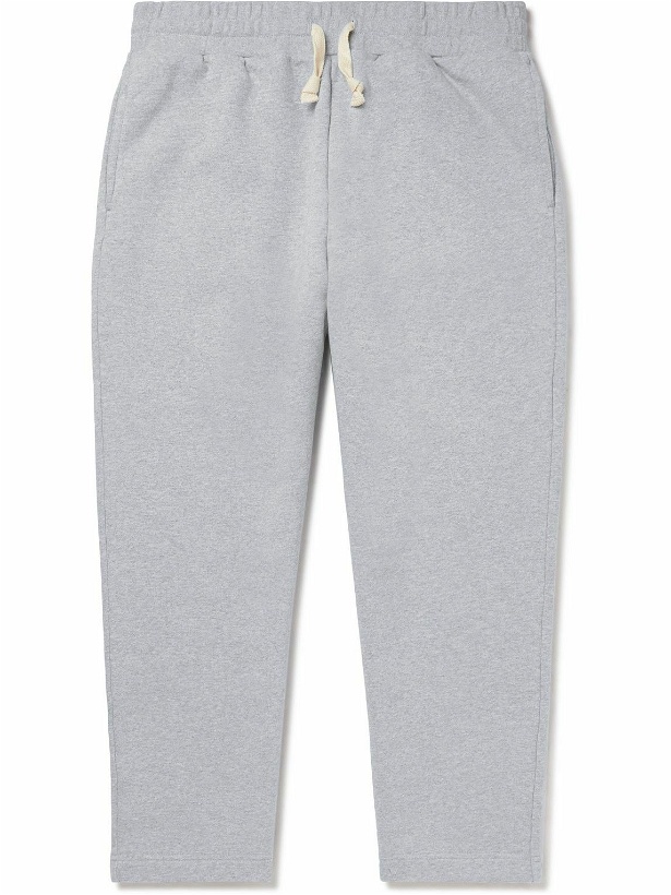 Photo: Studio Nicholson - Chapel Tapered Fleece-Back Cotton-Jersey Sweatpants - Gray