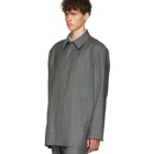 Balenciaga Grey Check Tailored Jacket