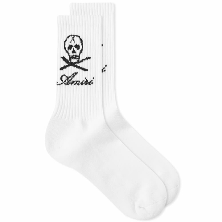 Photo: AMIRI Wes Lang Skull Head Sock in White