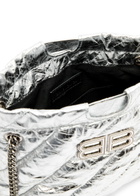 Balenciaga Crush XS Quilted Metallic Leather Tote - Silver - One Size