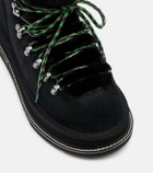 Sacai x UGG suede and shearling hiking boots