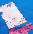 Flagstuff - Printed Cotton-Jersey T-Shirt - Men - Blue