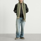 Gucci Men's Allover GG Scarf in Green 