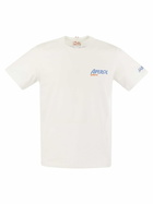 MC2 Saint Barth T-shirt With Print On Chest And Back Aperol Special Edition