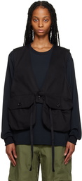 Engineered Garments Black Fowl Vest