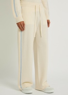 Casablanca Striped Wool and Cashmere-blend Sweatpants Cream