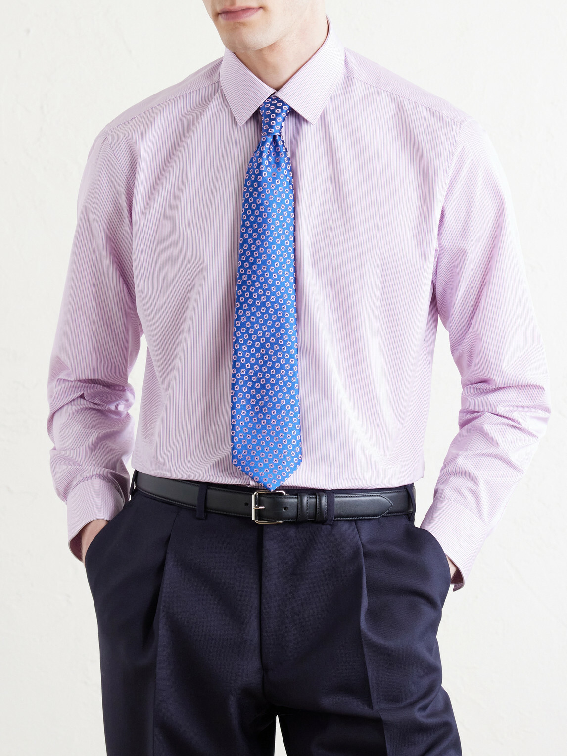 Charvet - Striped Cotton Shirt - Pink