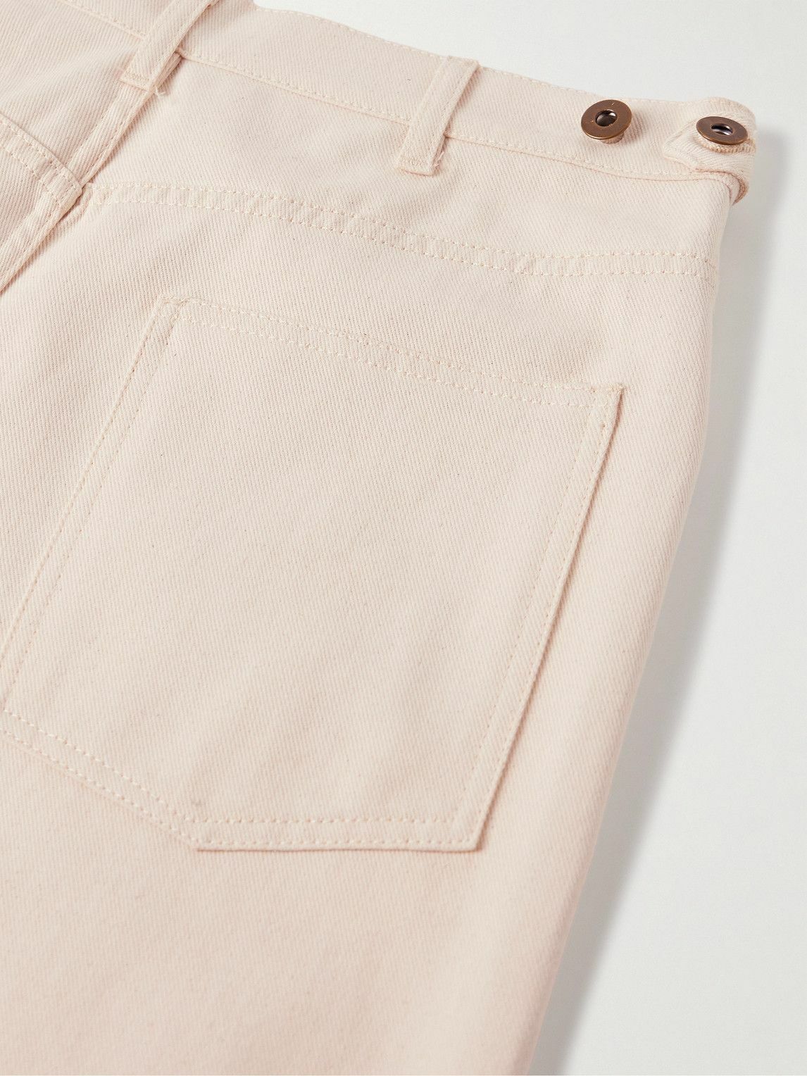 Small Talk - Straight-Leg Printed Jeans - Neutrals