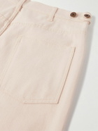 Small Talk - Straight-Leg Printed Jeans - Neutrals