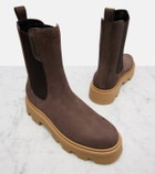 Moncler Aurea suede Chelsea boots
