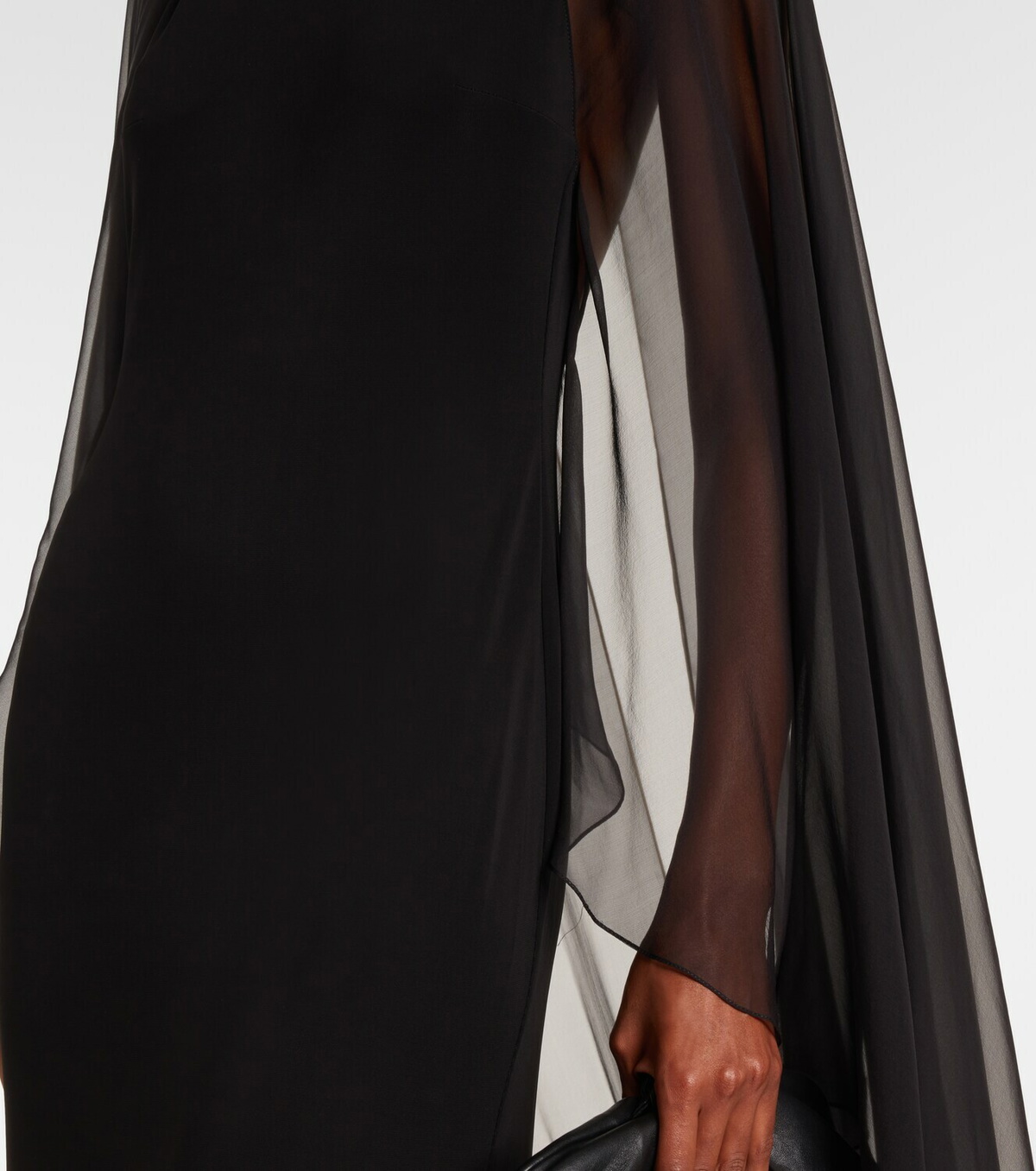 Ralph Lauren Collection Tilly caped jersey gown