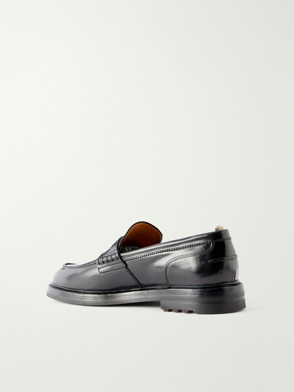 Officine Creative - Sax Flexi 001 Leather Loafers - Black