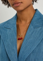 Valentino Garavani Cherry Vlogo Necklace - Red - One Size